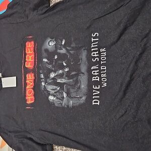 Dive Bar Saints band tee.